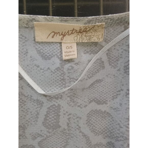 White & Brown Snake Print Open Front Kimono With Tassels One‎ Size By Mytreasure - Picture 2 of 8